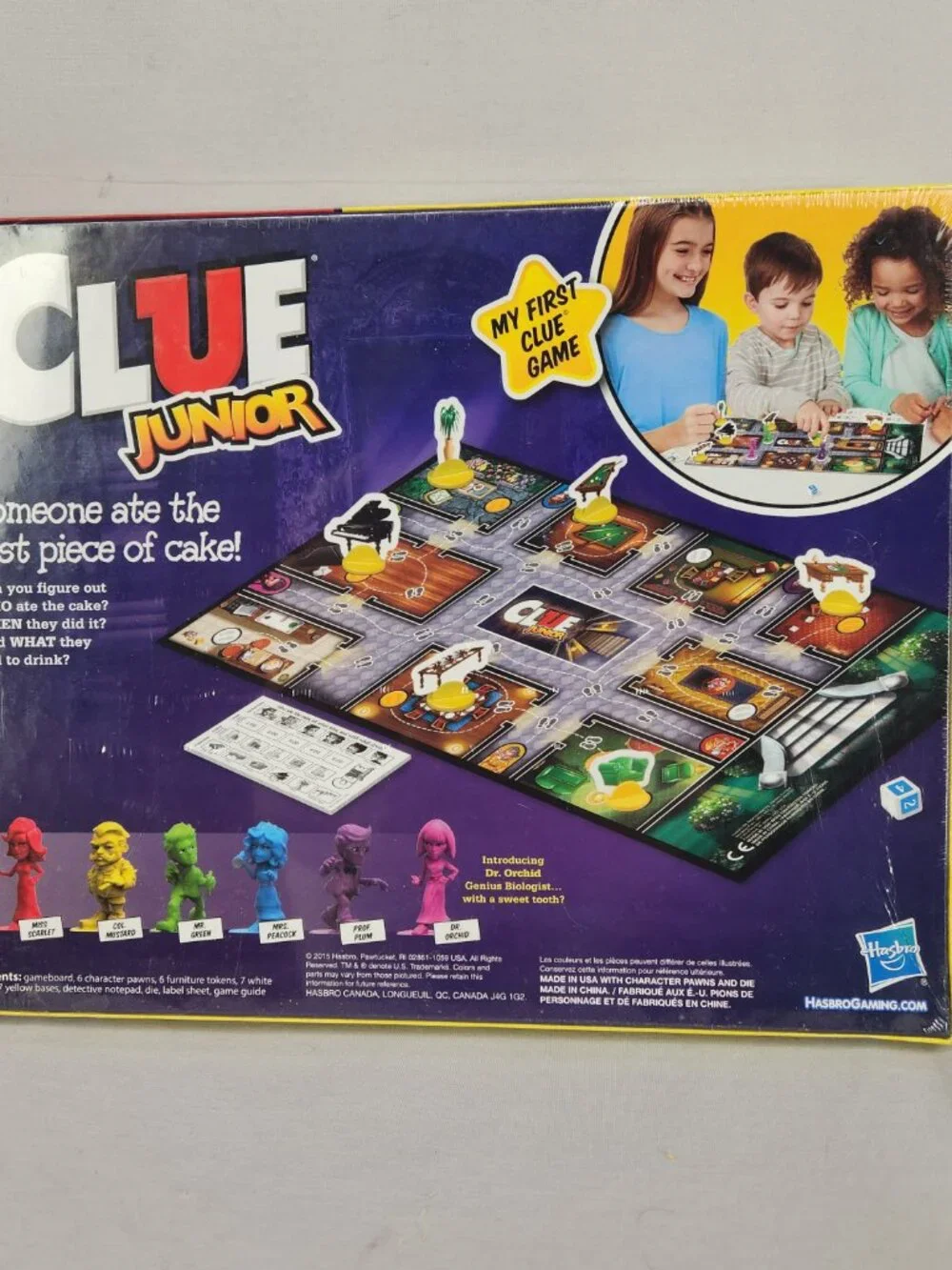 Sealed Unopened Hasbro Clue Jr. Family Fun Case of the Missing Cake Board Game